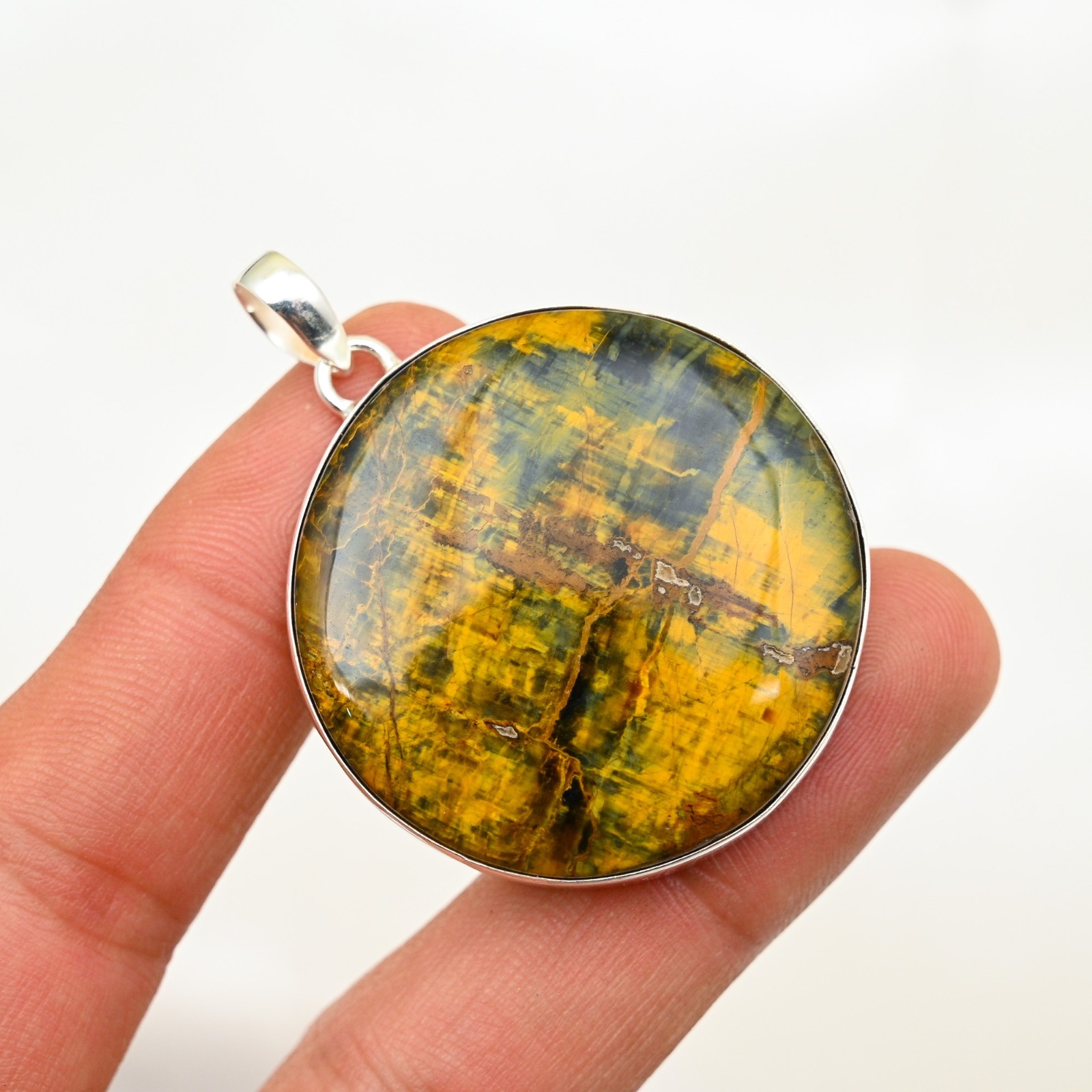 Neelite Gemstone 925 Sterling Silver Handmade Pendant Jewelry Gift For Wife