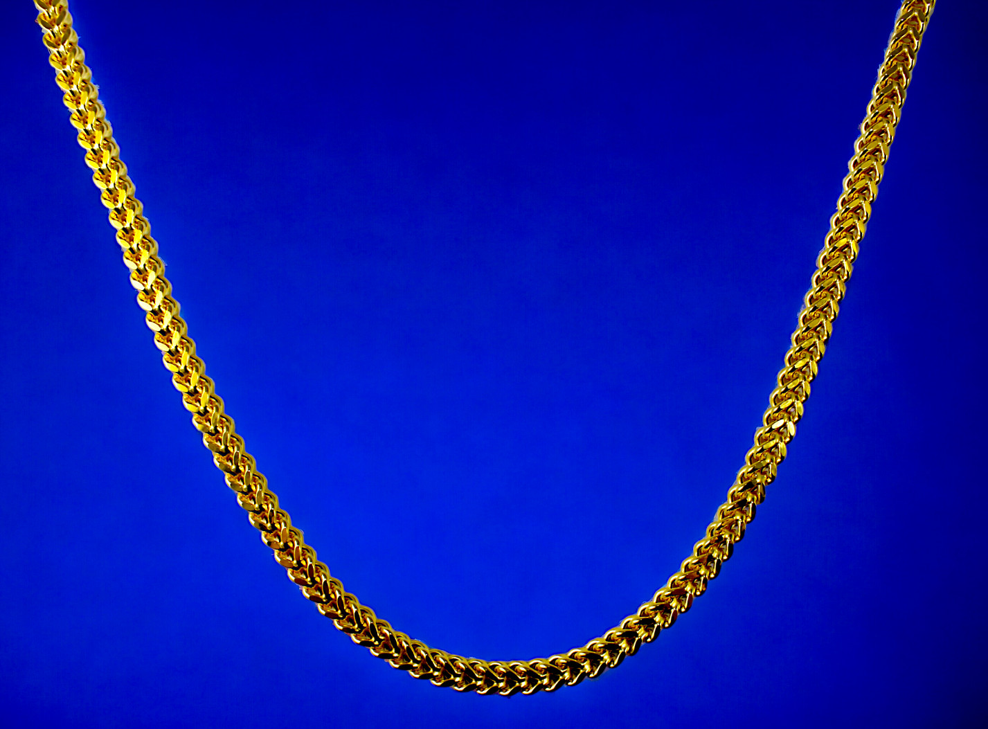 10K Yellow Gold Franco Box Square Chain Necklace Real Gold 2mm-7mm 16″-30″