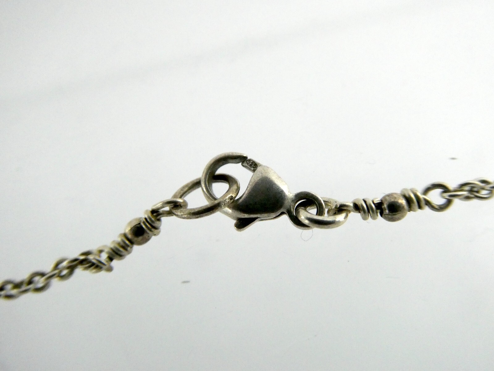 Sterling Silver Multiple Circles Pendant Necklace 925 6 Grams 17 Inch Length