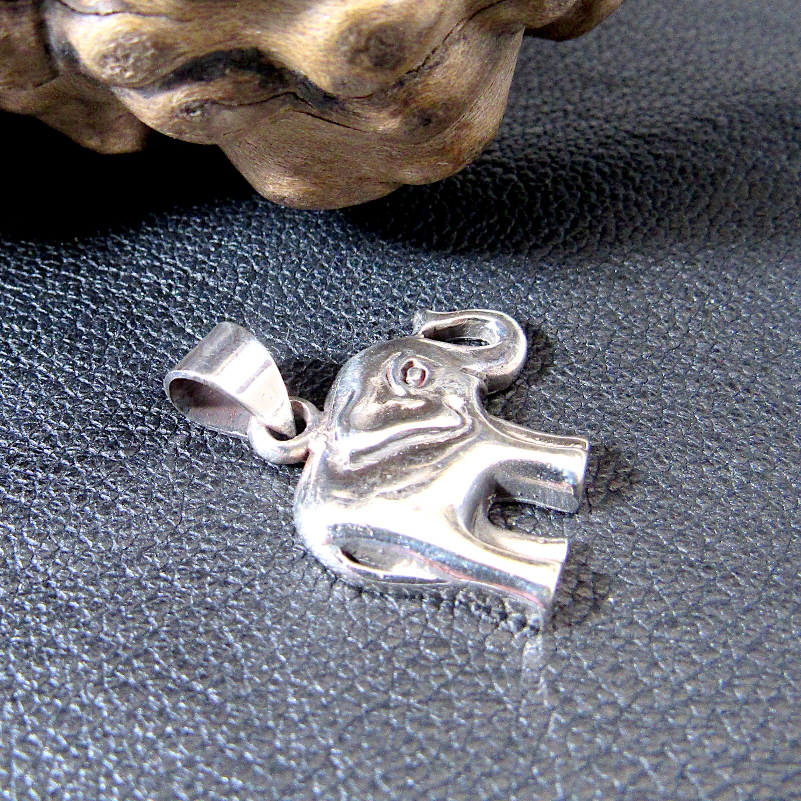 Handcrafted Solid 925 Sterling Silver Elephant Pendant