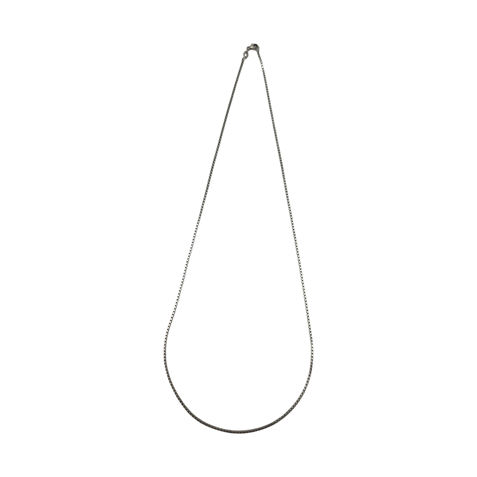 JAMES AVERY STERLING SILVER 1.5MM MEDIUM BOX 22″ CHAIN NECKLACE 6.5GR #3680