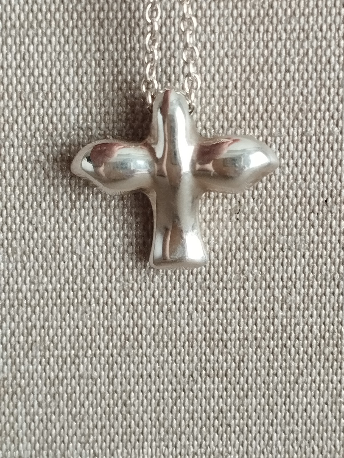 VTG Tiffany & Co. Elsa Peretti Bird Cross Pendant Sterling Silver 925
