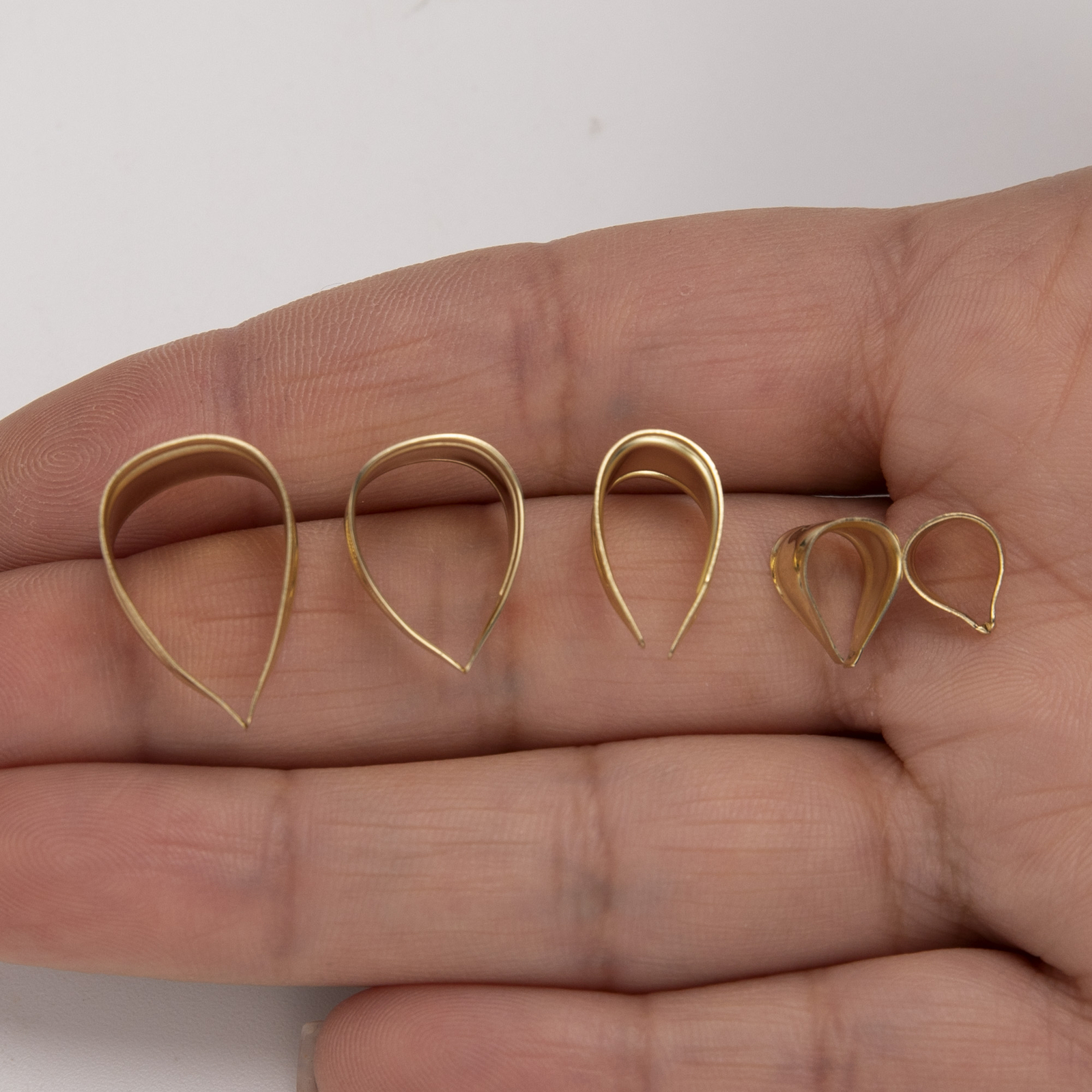 Solid 10K Gold Bail Hook For Charm Pendant 10K Yellow Gold