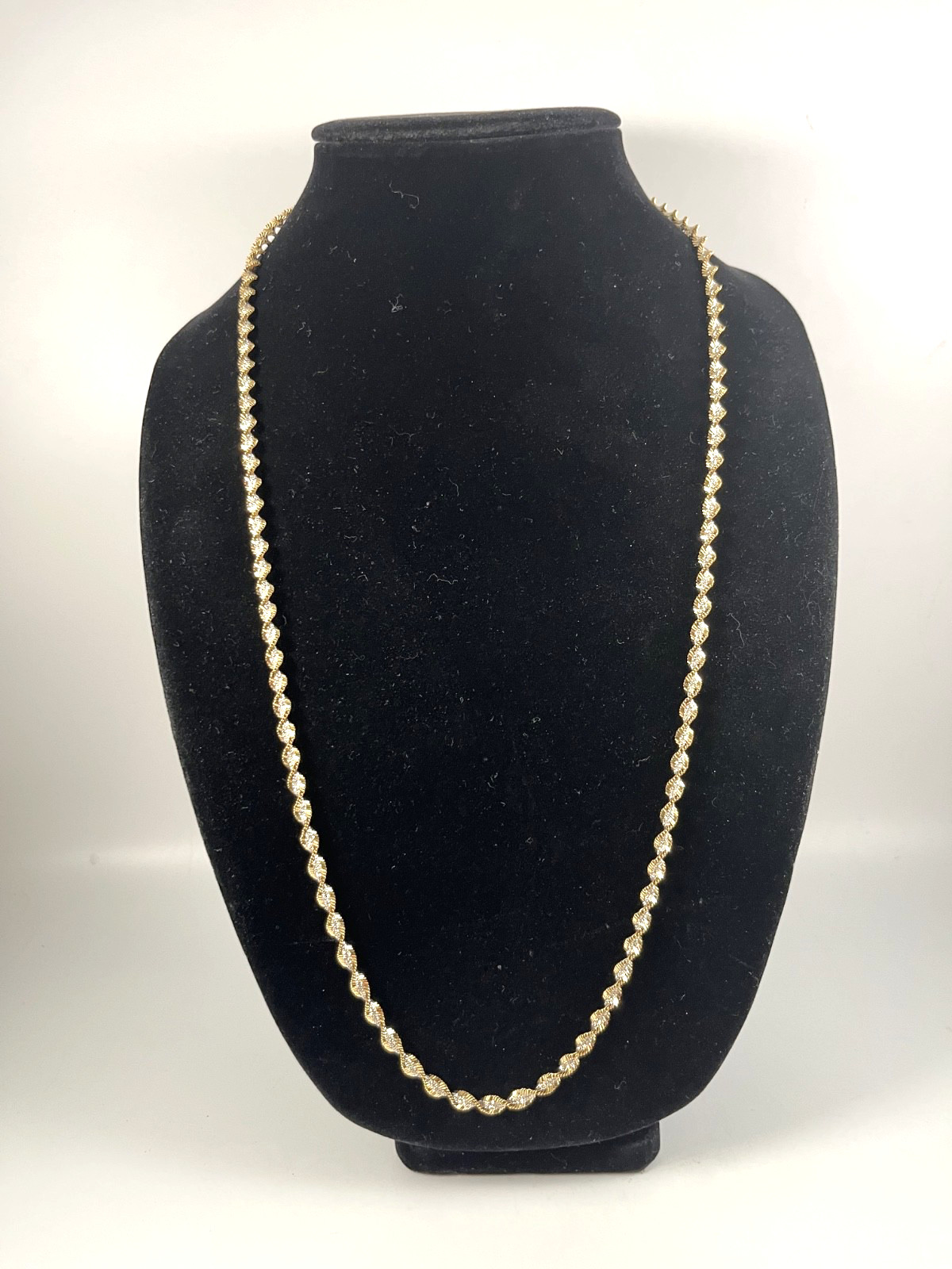 MILOR ITALY STERLING SILVER 925 GOLD TONE ROPE CHAIN NECKLACE 30 in