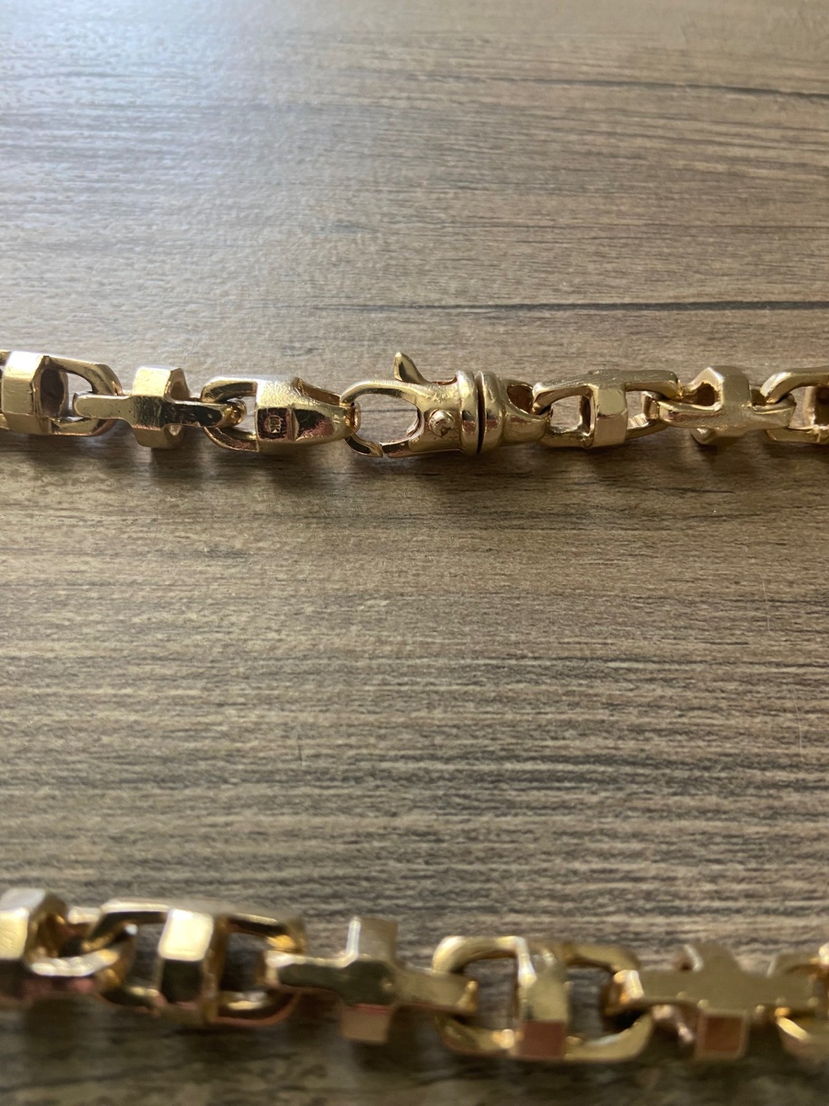 10k Yellow Gold Necklace Anchor Bullet Mariner