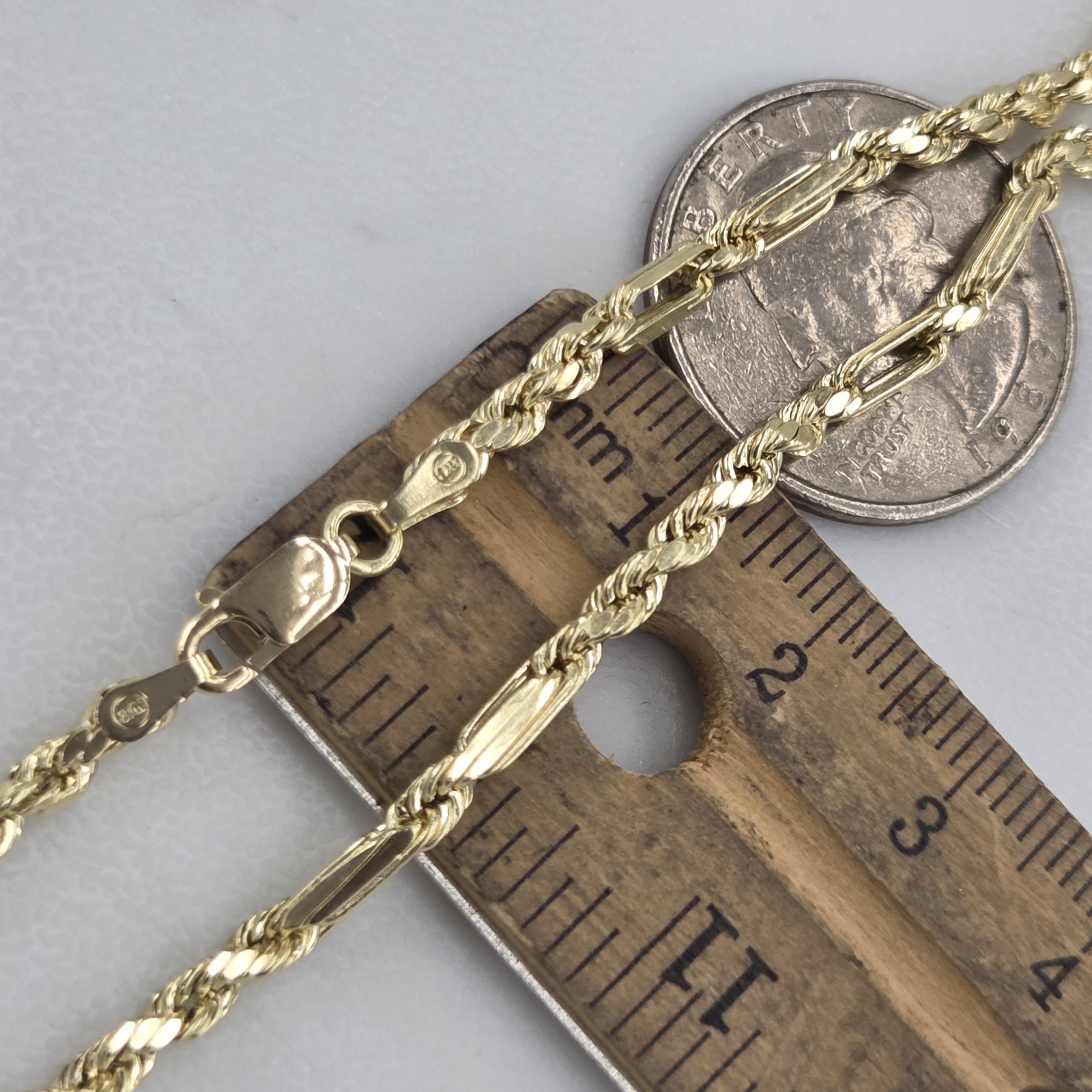 10k gold milano chain 3mm