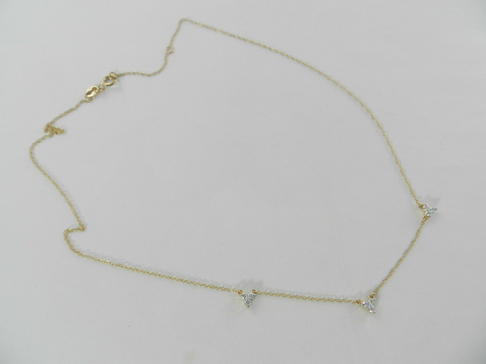 Elsie May Diamond Mini Cluster Choker Necklace (1/8 Ct. T.w.) in 14k Gold