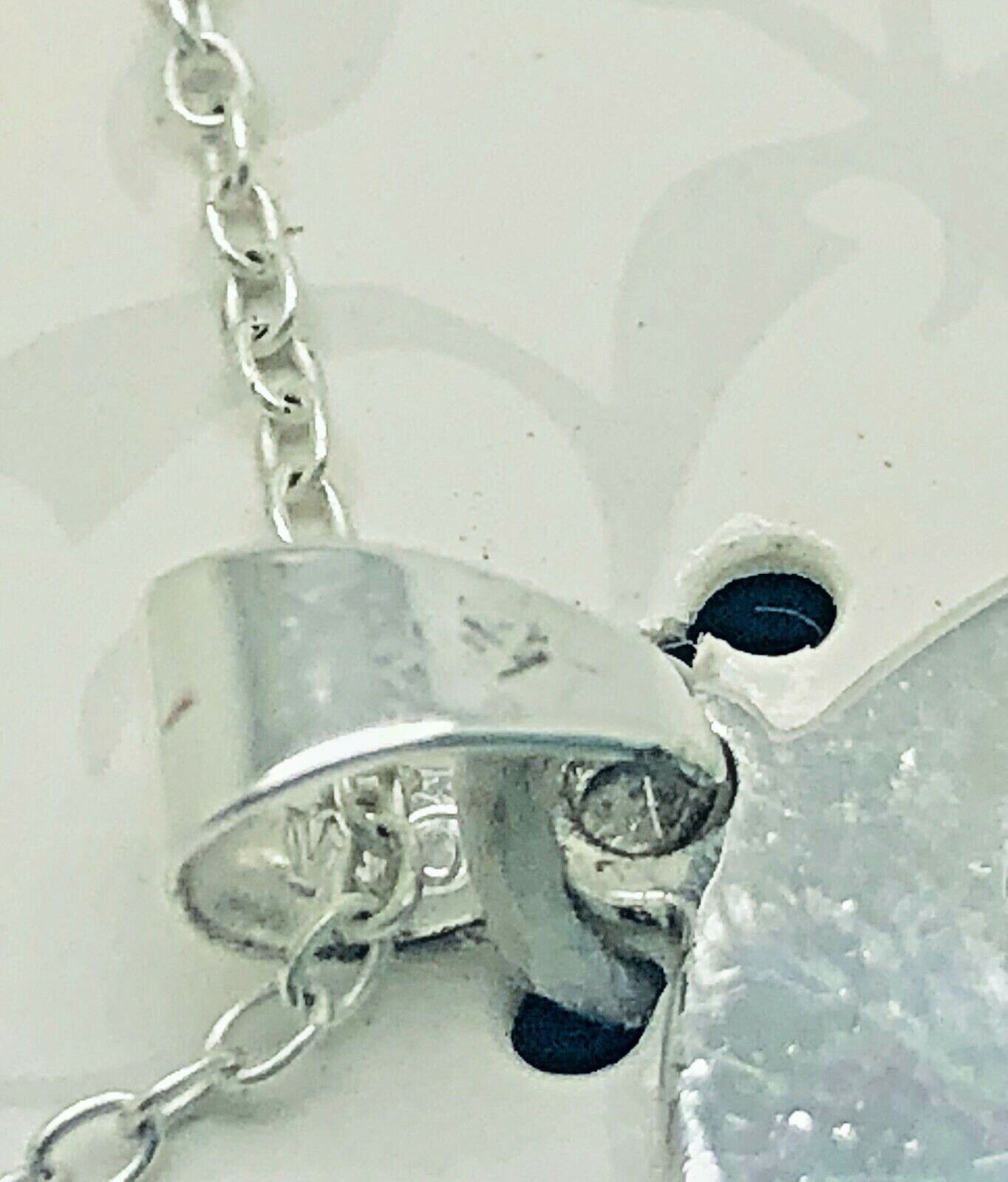 Sterling Silver 925 Pendant Cursive Monogram “S” Necklace Chain tested US Seller