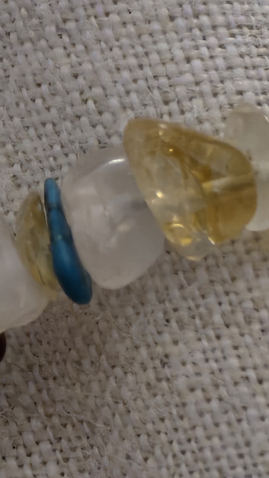 925 SI INDIA SEMIPRECIOUS MULTICOLORED GEMSTONE NECLACE 1980s/90s