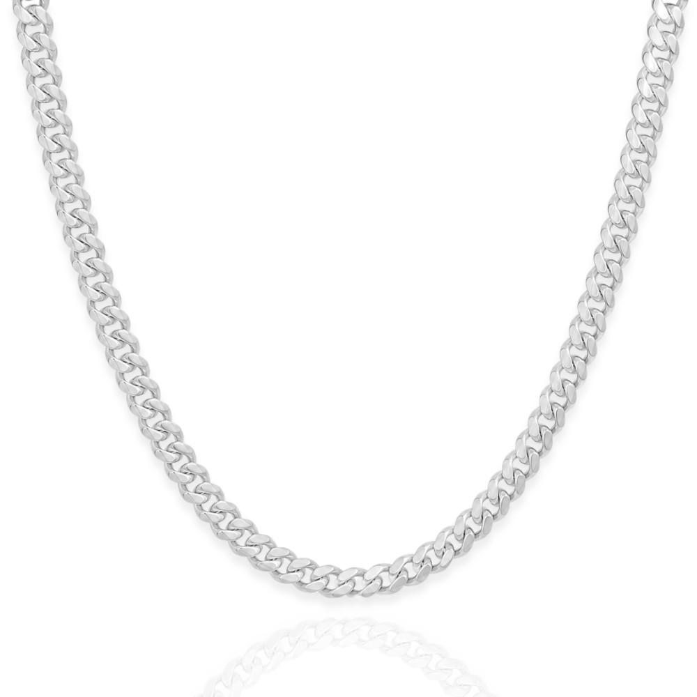 925 Sterling Silver Miami Cuban Link Chain Necklace – 5mm