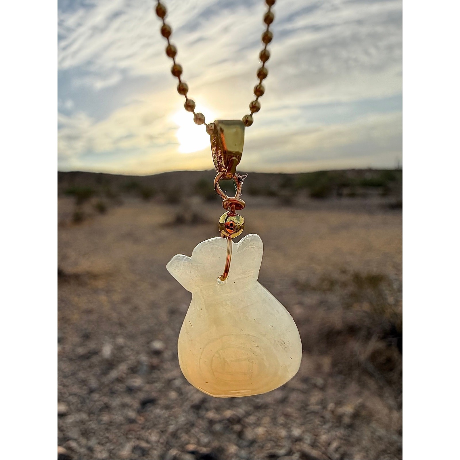 Natural Jade Money Bag Pendant Necklace | Lucky Wealth Charm