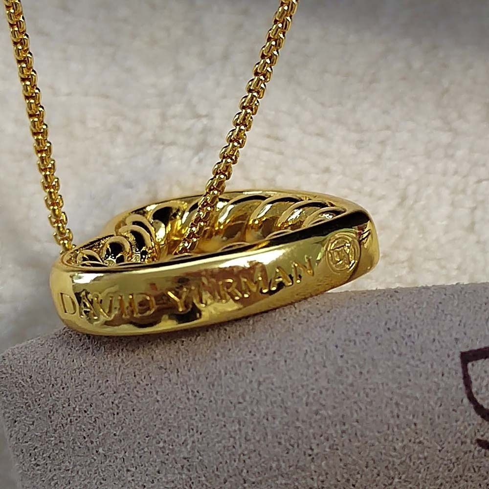 David Yurman heart cable necklace
