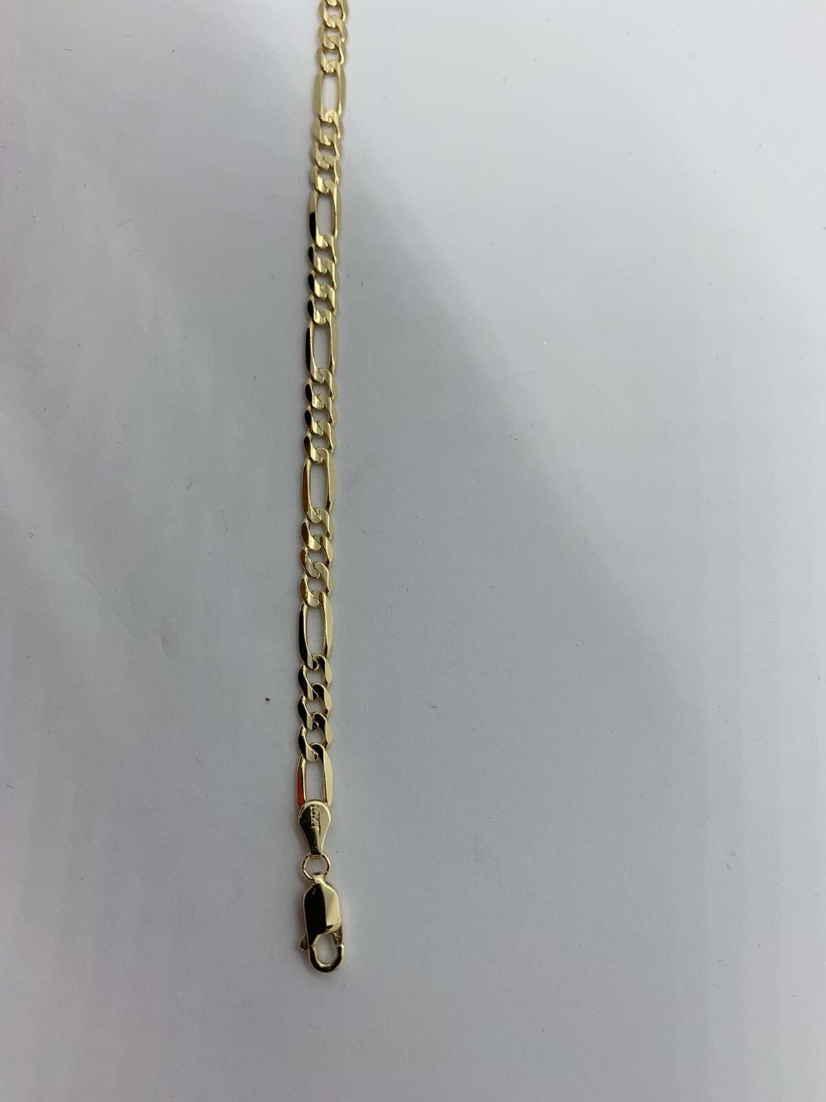 10K Solid Gold Figaro Link Chain Women’s/Men’s Necklace Chain 2mm-10.5mm 16-30″