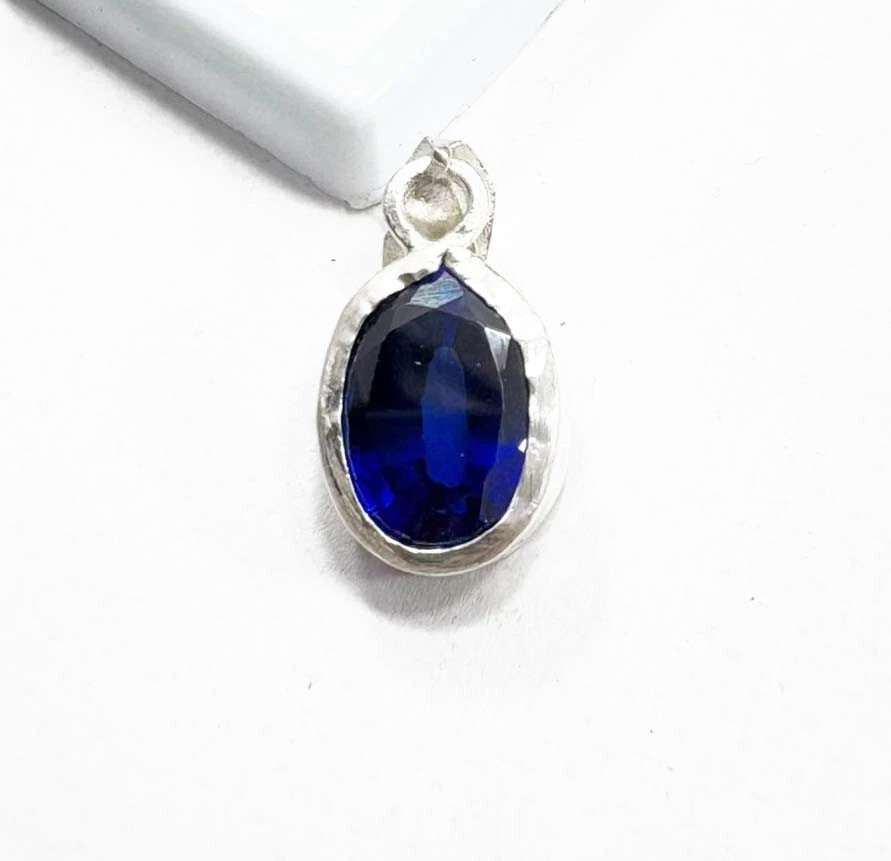 Natural Blue Sapphire Pendant 19.45Ct Necklace Pendant Gemstone 8
