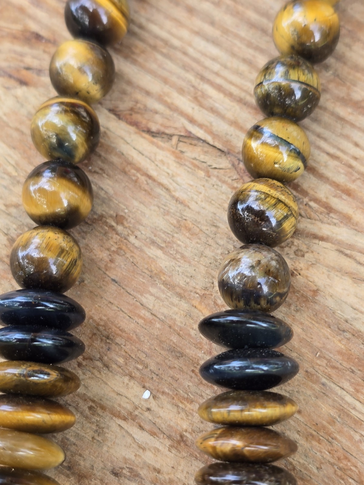 Jay King DTR Tiger Eye Gemstone Necklace Graduated….copper Clasp