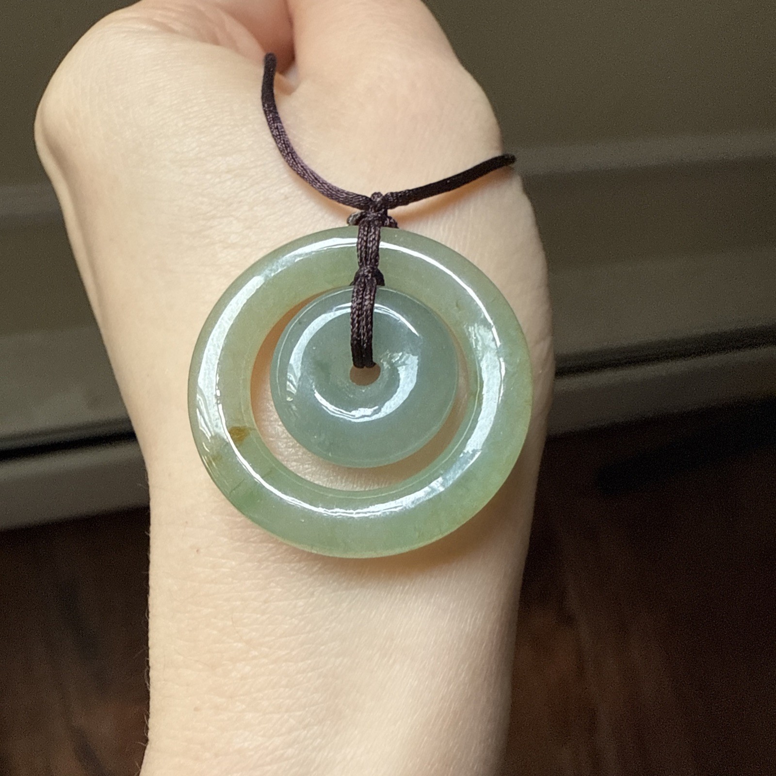 純天然翡翠A貨 untreated Myanmar Burma Grade A Jadeite Jade 老坑冰油果凍體平安扣子母扣 Certified
