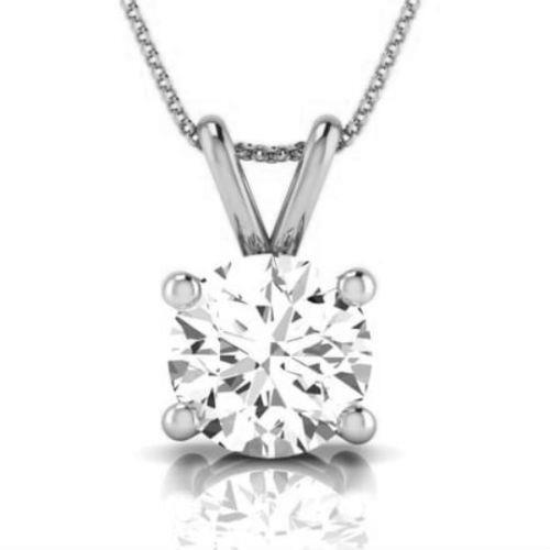 CERTIFICATE OF AUTHENTICITY Diamond Pendant VVS2 D Round Cut 1 Ctw Eye Clean