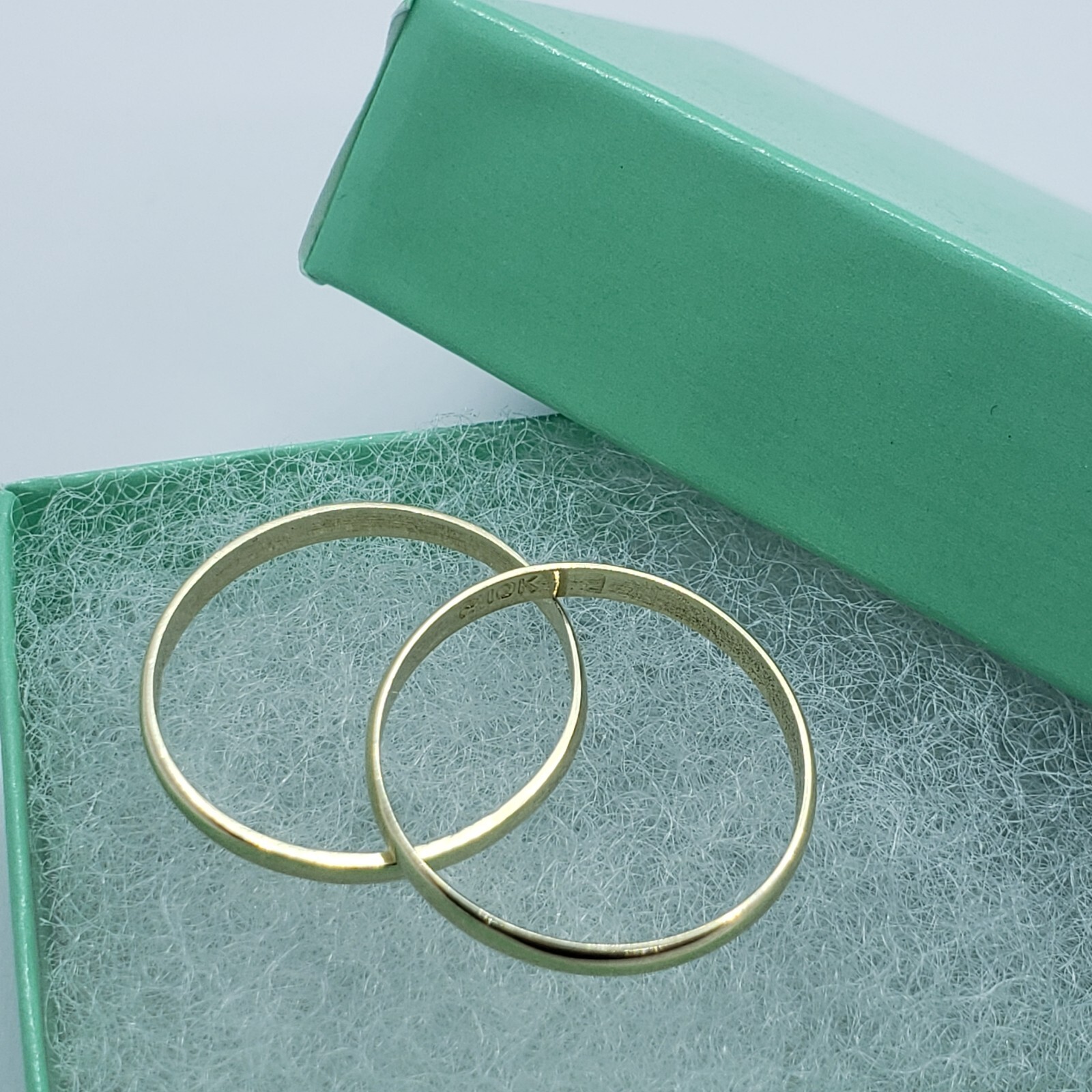 Authentic 10K Solid Yellow Gold Plain Knuckle Band Ring High Quality Sizes 2-7