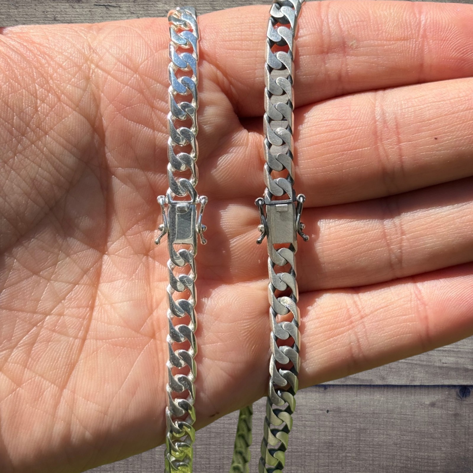 6mm Modern Miami Cuban Chain Necklace – 925 Sterling Silver Or Oxidized Rhodium