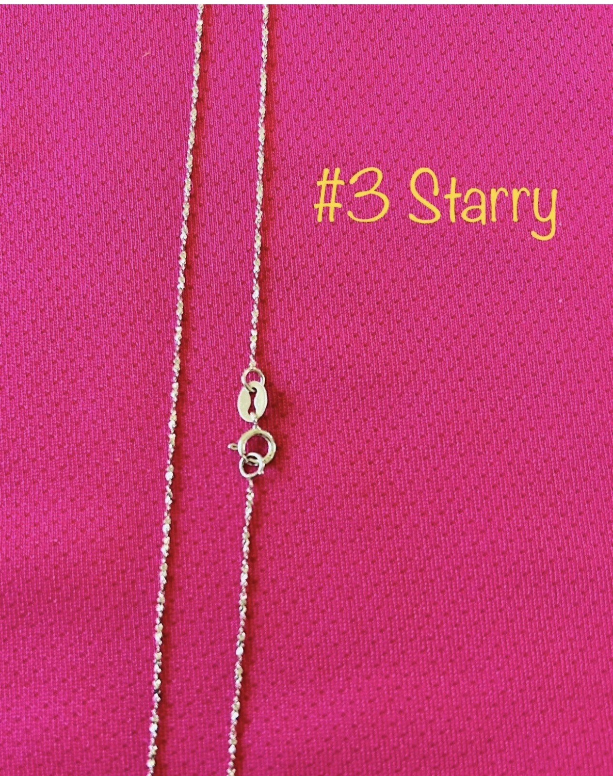 Necklace 925 Sterling Silver Beautiful Fine Chain Necklace 18 inch/ 45cm