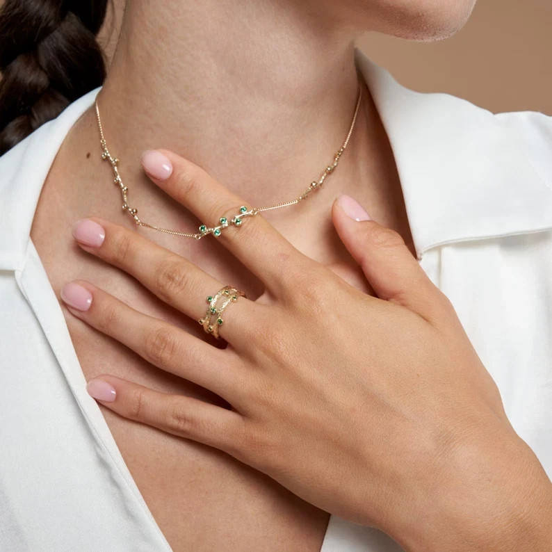 0.40Ct Lab Created Diamond 14k Yellow Gold Over Delicate Necklace Women’s Gift