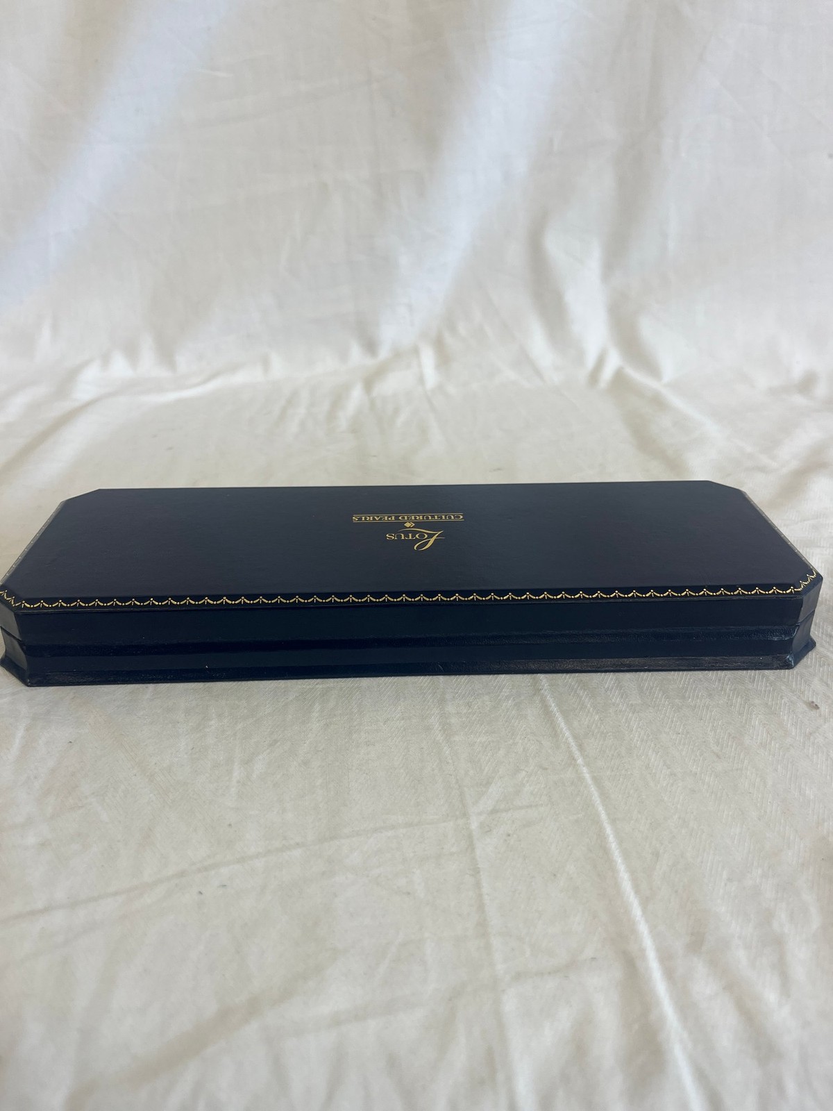 Vintage Lotus 9ct Gold Cultured Pearls Double Strand Necklace with Box