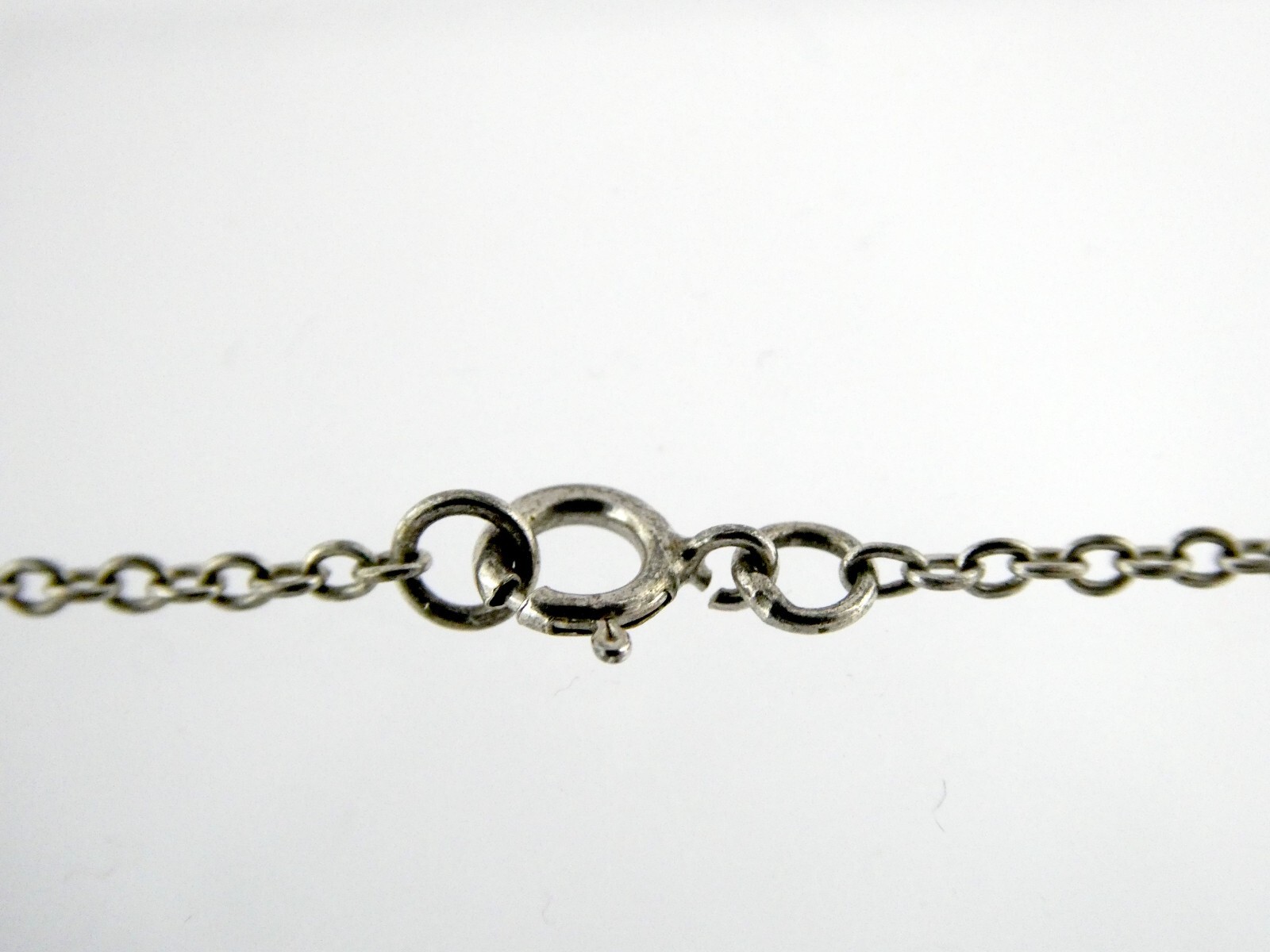 Sterling Silver Cable Chain Necklace 925 17 Inch Length 2g .78mm Thickness