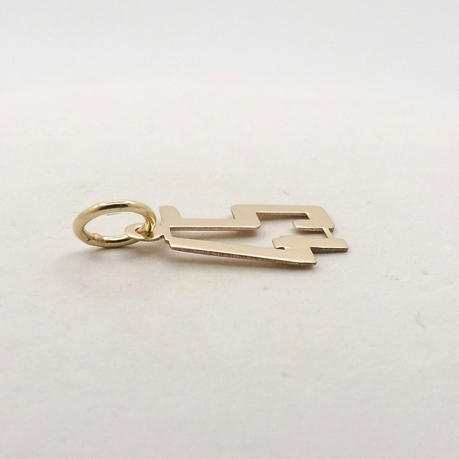 14k Gold 45th Birthday Anniversary Sports Jersey 45 Charm Pendant New