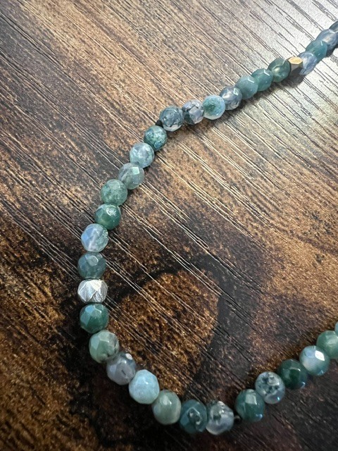 Grace+Heart 42″ Rainbow Tourmaline & Sterling Silver Bead Necklace