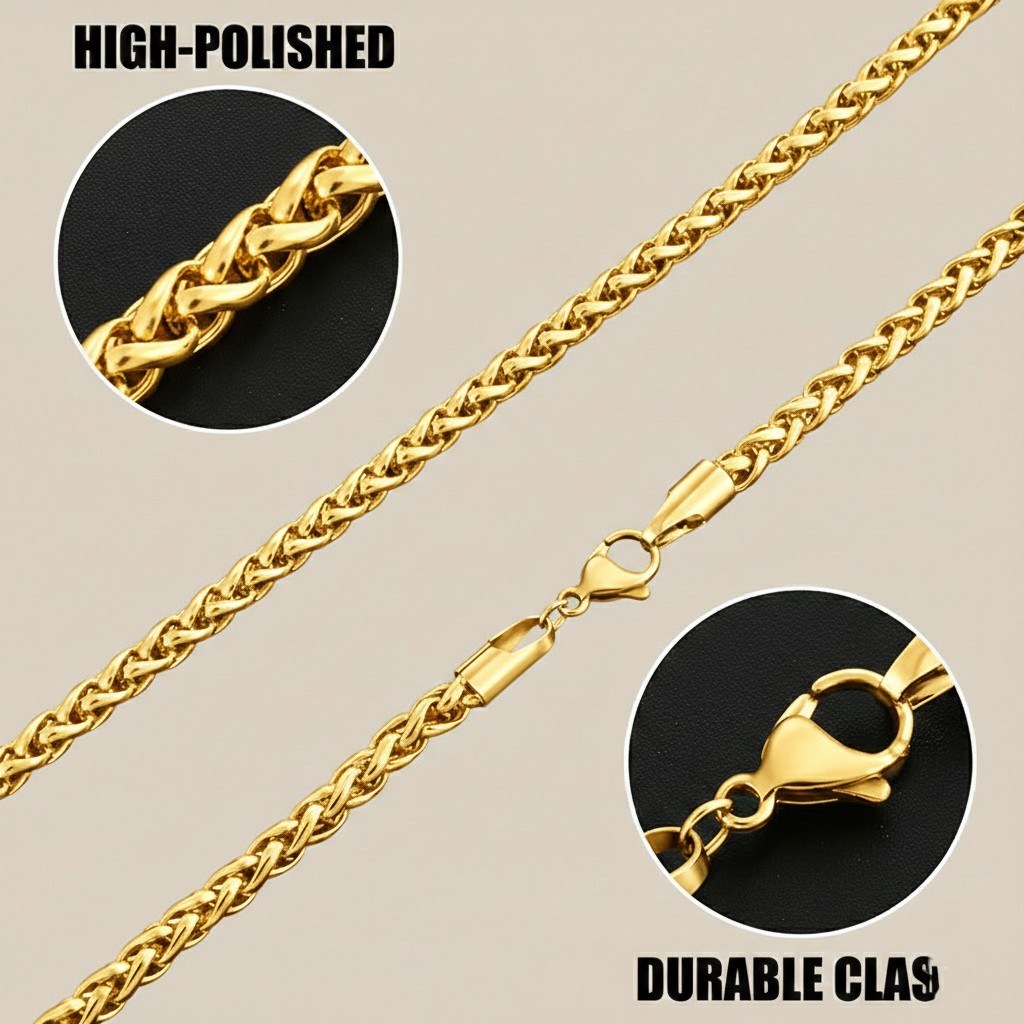 1.3mm Wheat Chain yellow Gold Filled- Multiple Sizes