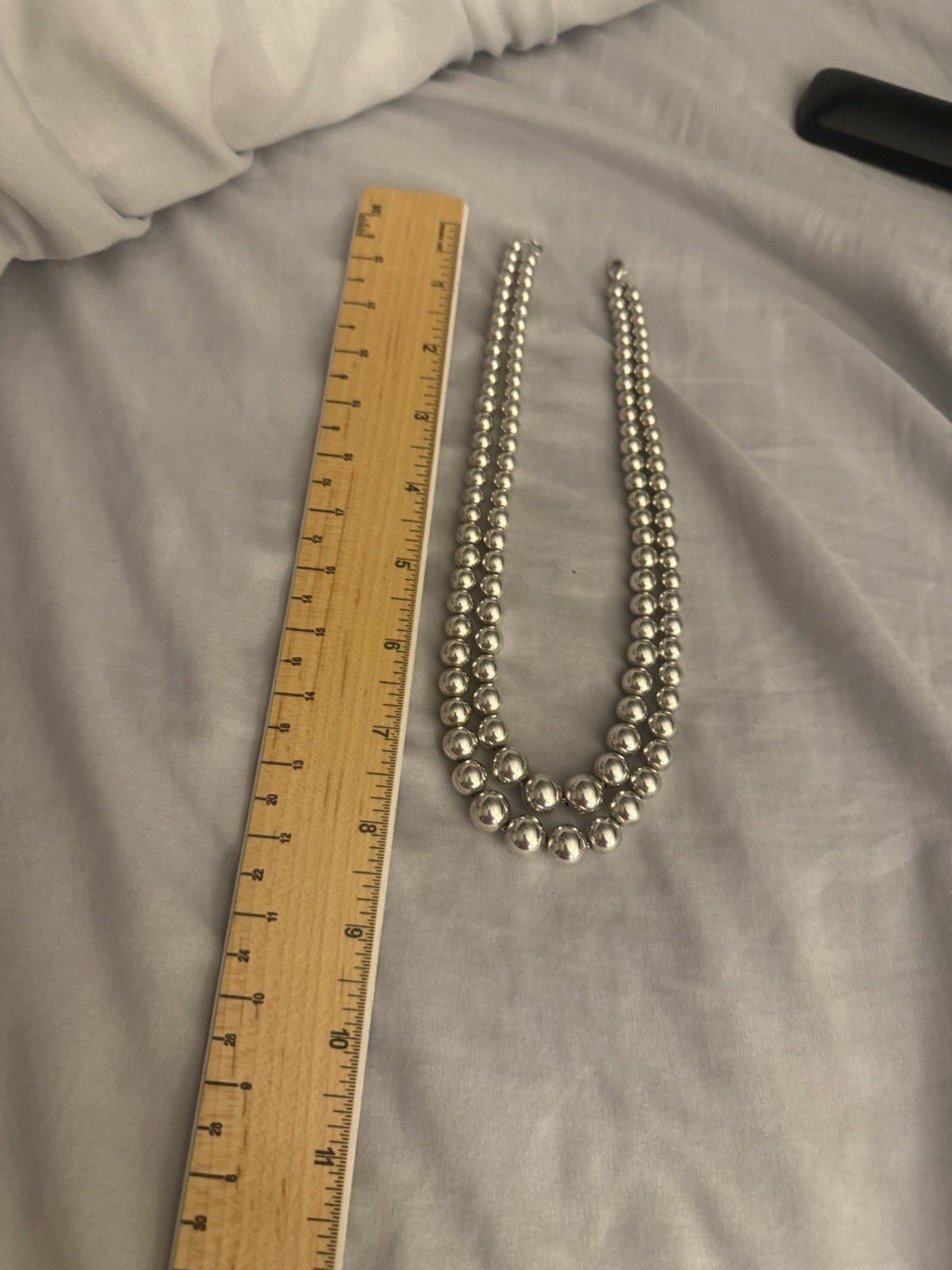 Tiffany & Co. 925 Sterling Silver Graduated Ball Bead Necklace