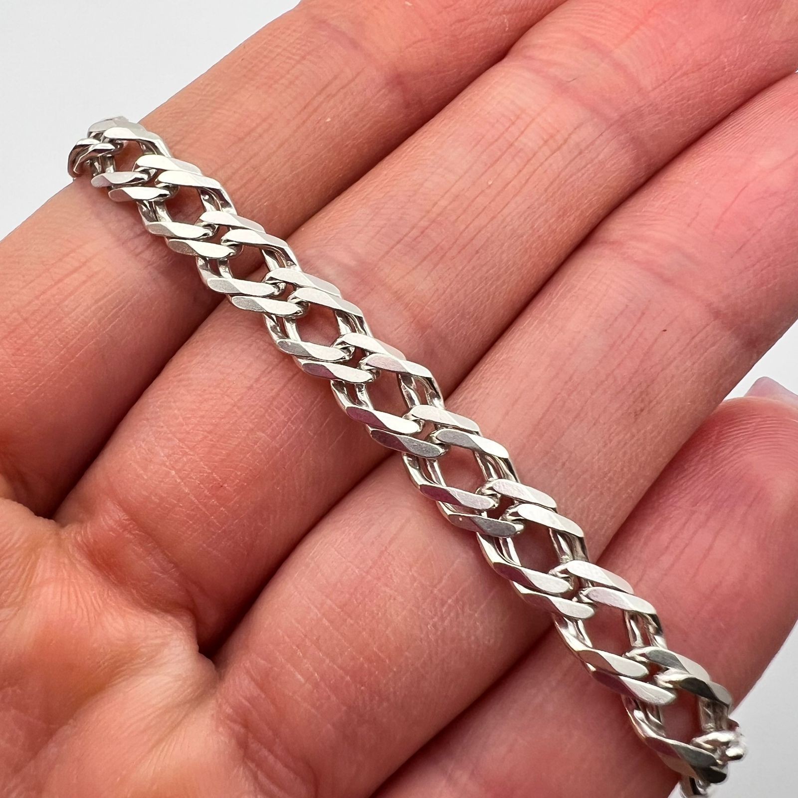 Elegant Vintage 925 Sterling Silver Chain Classic Solid ,Necklace Marked 8.1 gr