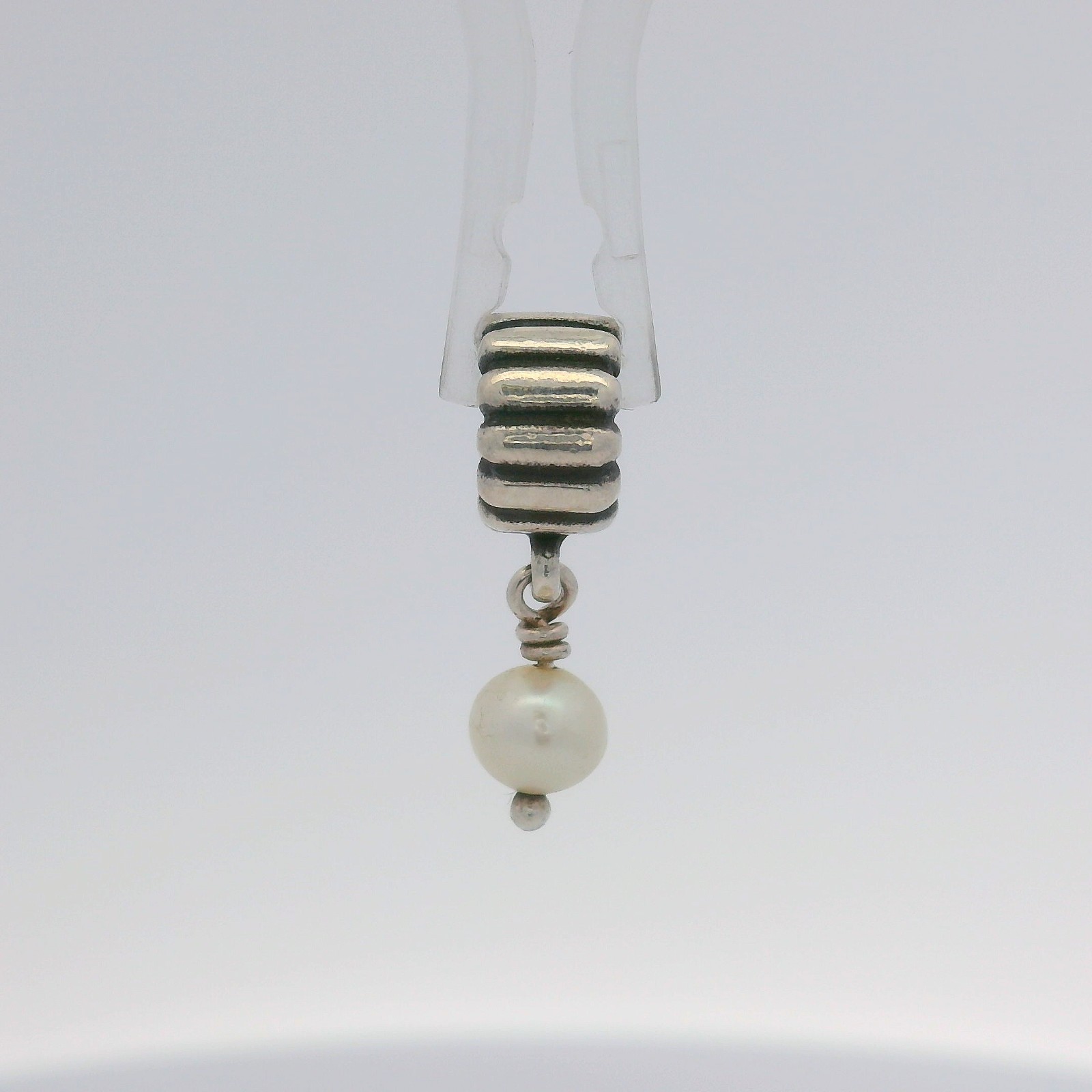 Pandora ALE Sterling Silver Pearl June Birthstone Dangle Charm 790166