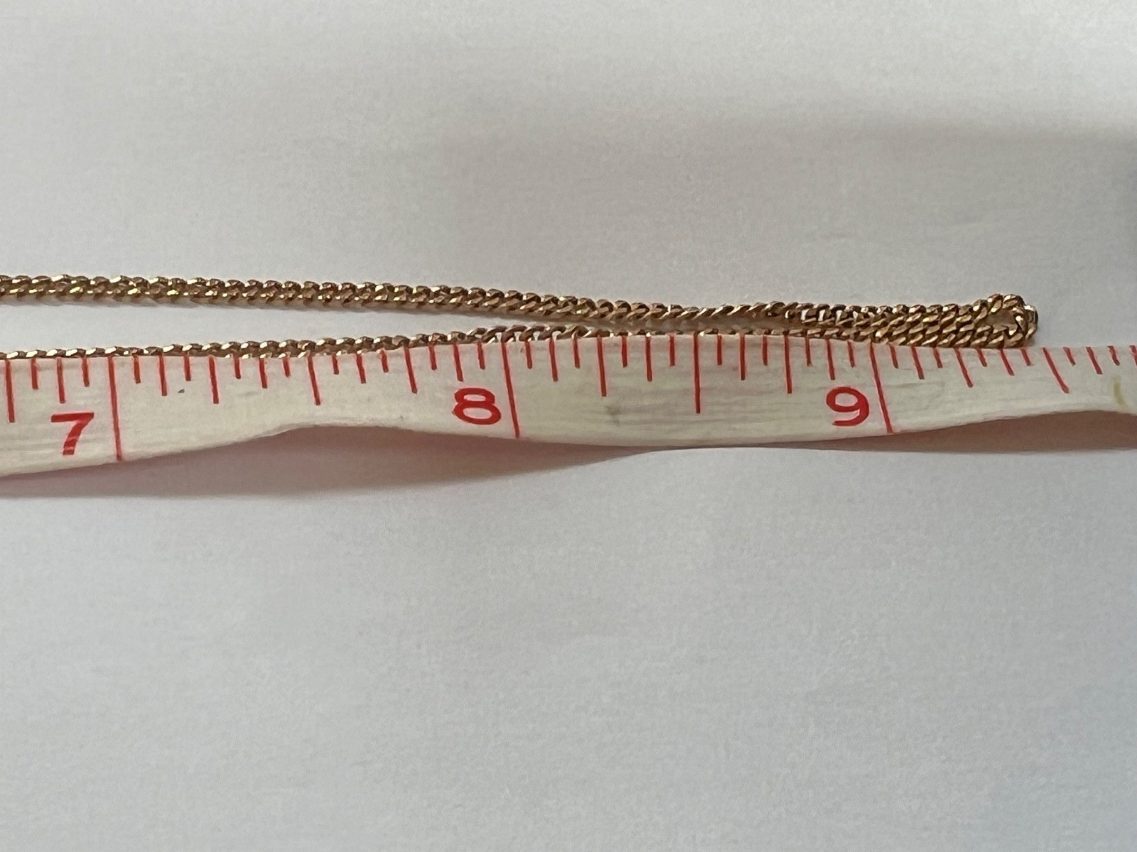 Antique 18K Yellow Gold Neck Chain 19” 4.9g 1mm – Nice Locking Safety Box Clasp