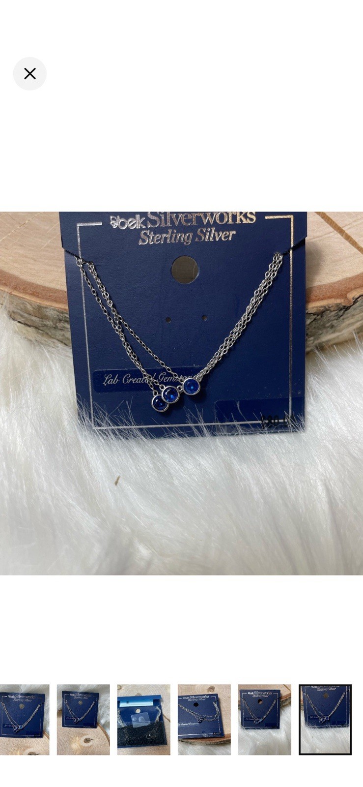 Belk Silverworks Sterling Silver Sapphire Three Strand Necklace