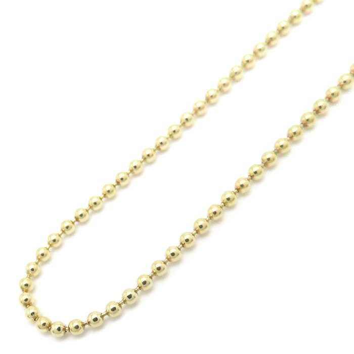 18K Yellow Gold Ball chain Necklace 40cm 7.1grams /76374