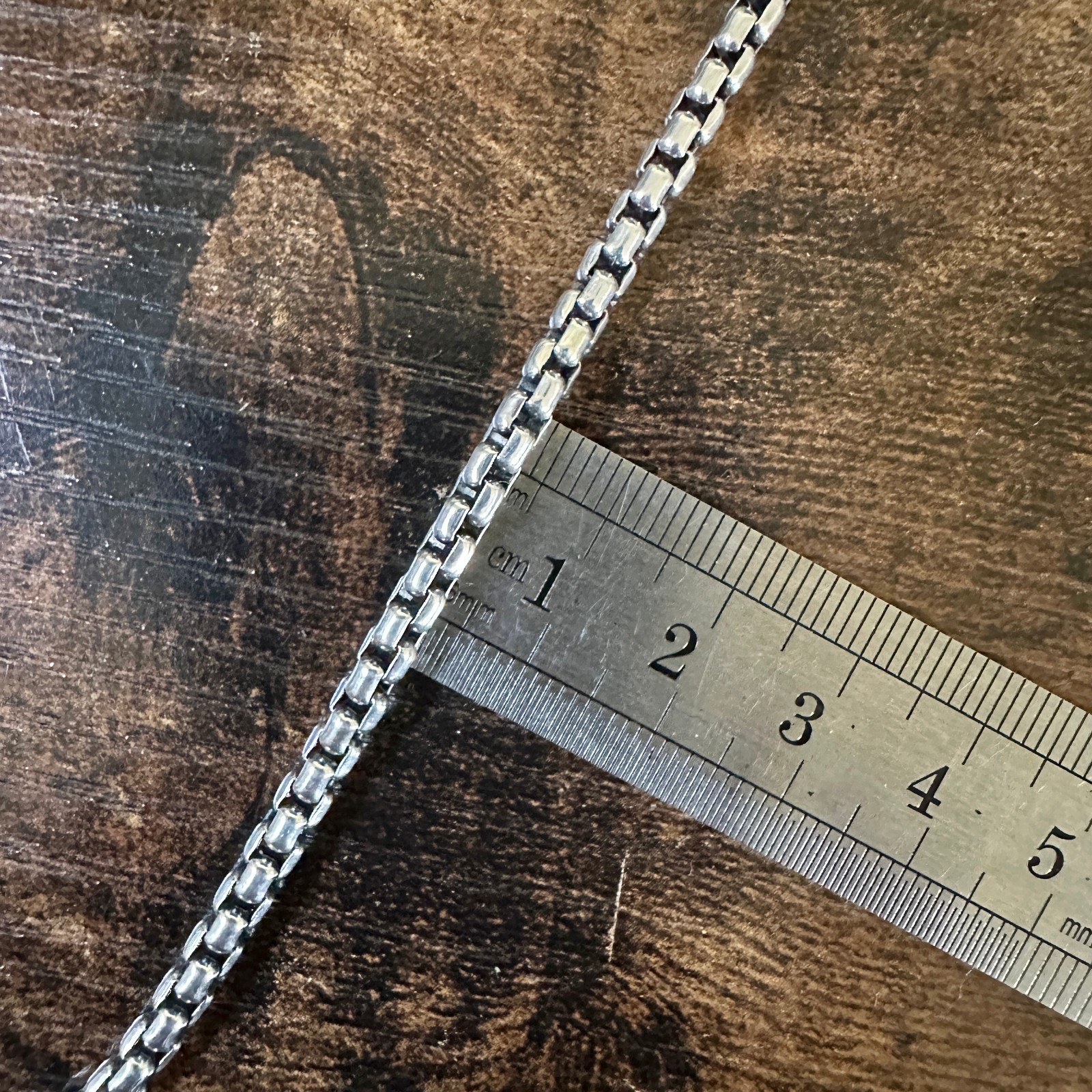 David Yurman Medium Box Chain Necklace w/ 14K Yellow Gold – 3.6mm – 18″