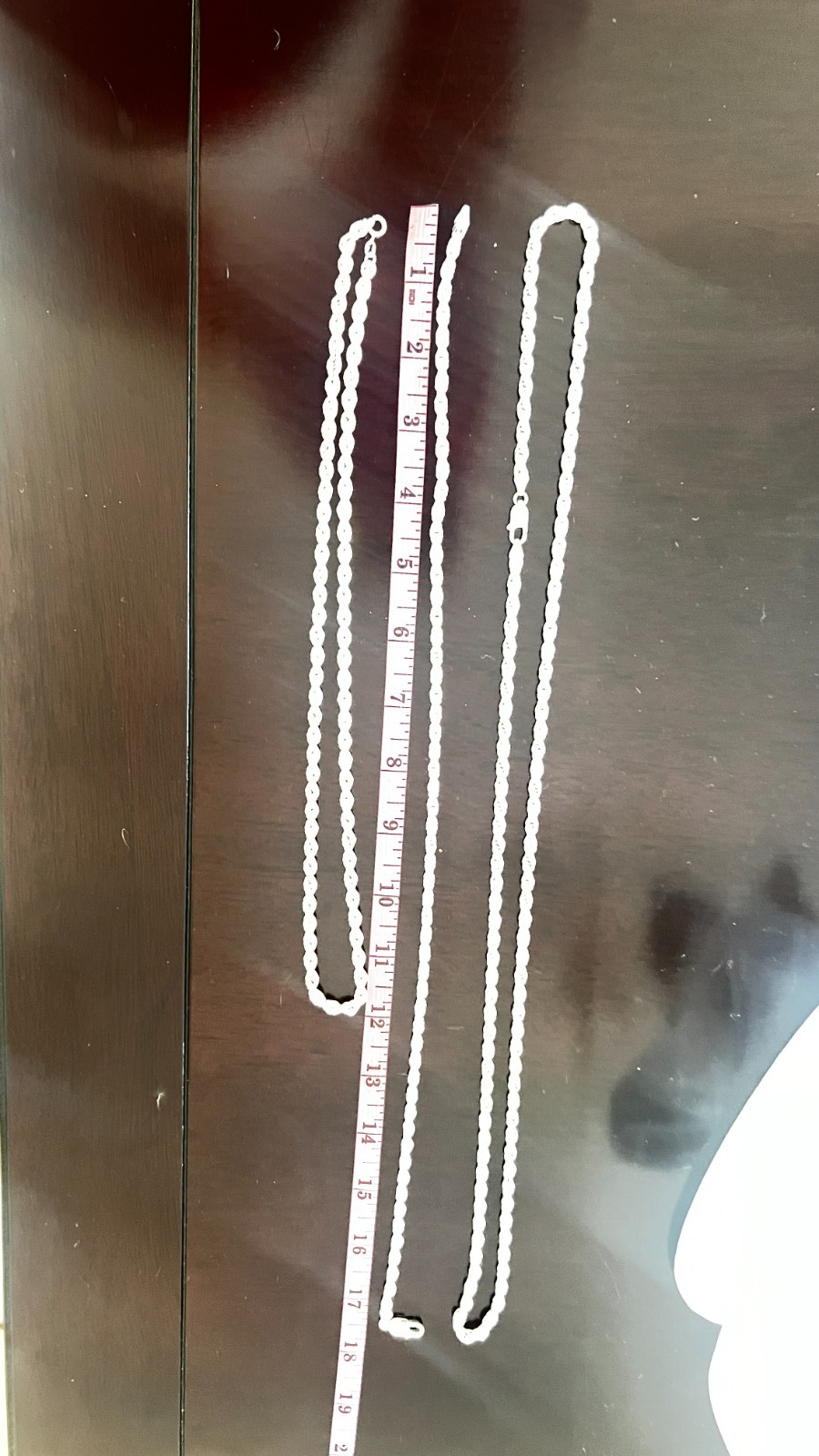 Diamond Cut Rope Chain x 3 SET In 925 Sterling Made In Italy.18″, 24″ & 36″ SET