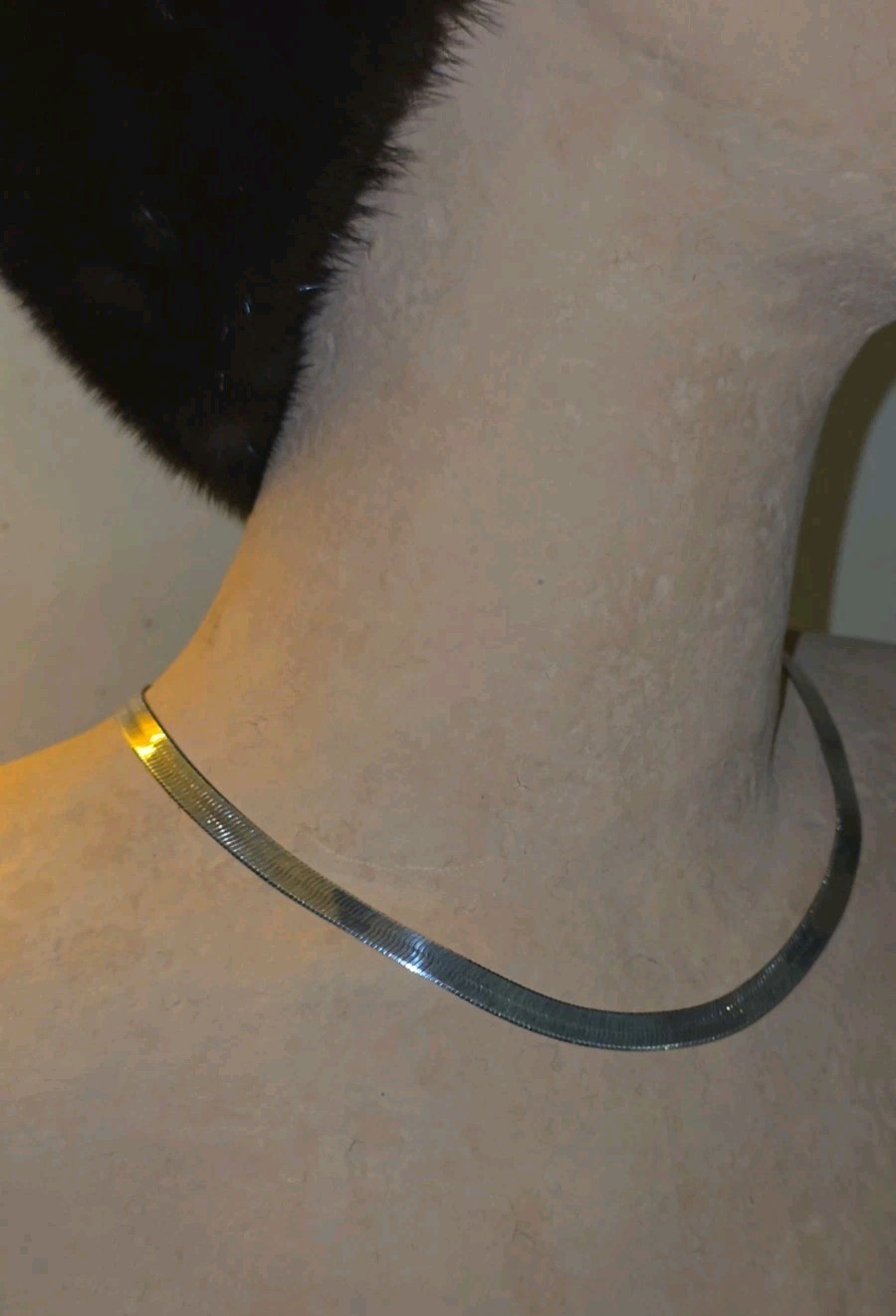 Vin. Italian 925 Sterling Silver Herringbone Chain Necklace 18″x7mm 20.3g Milan