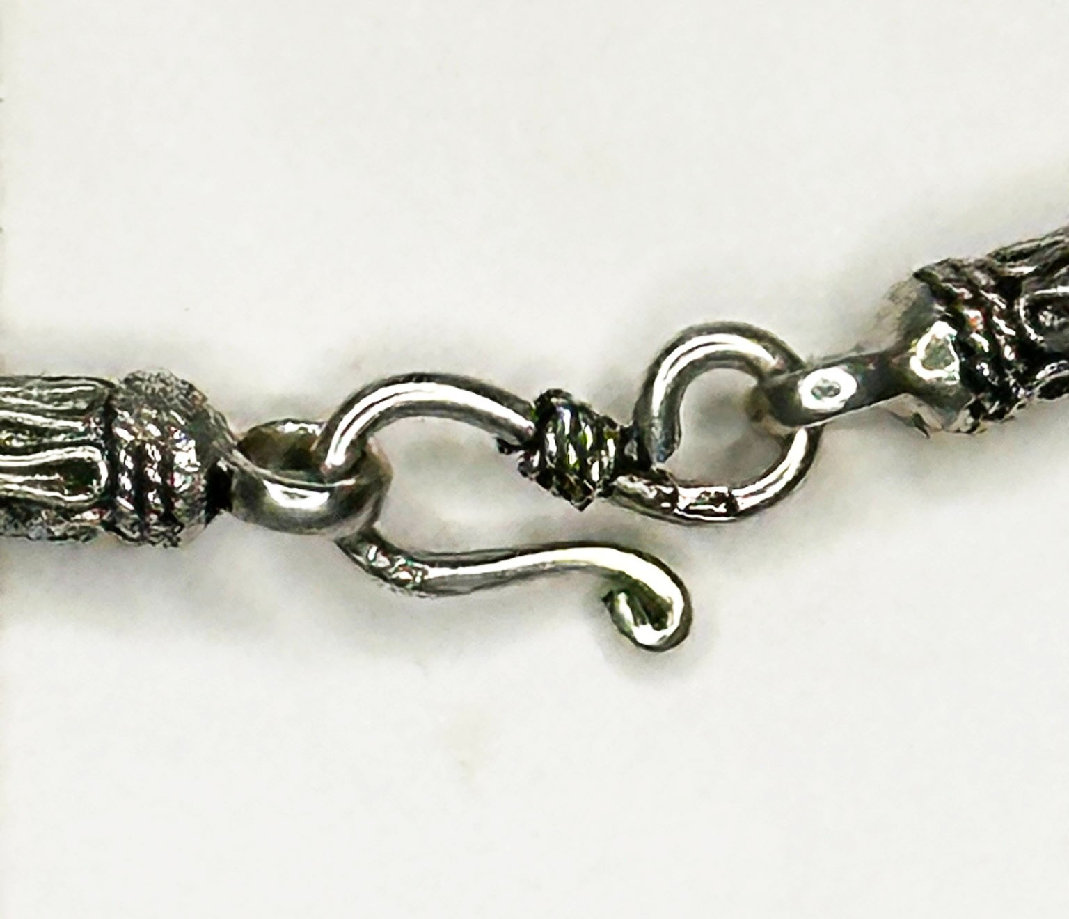 Sterling Silver Rope Chain Necklace 16” | Egypt 925 | S-Hook Clasp | 19g