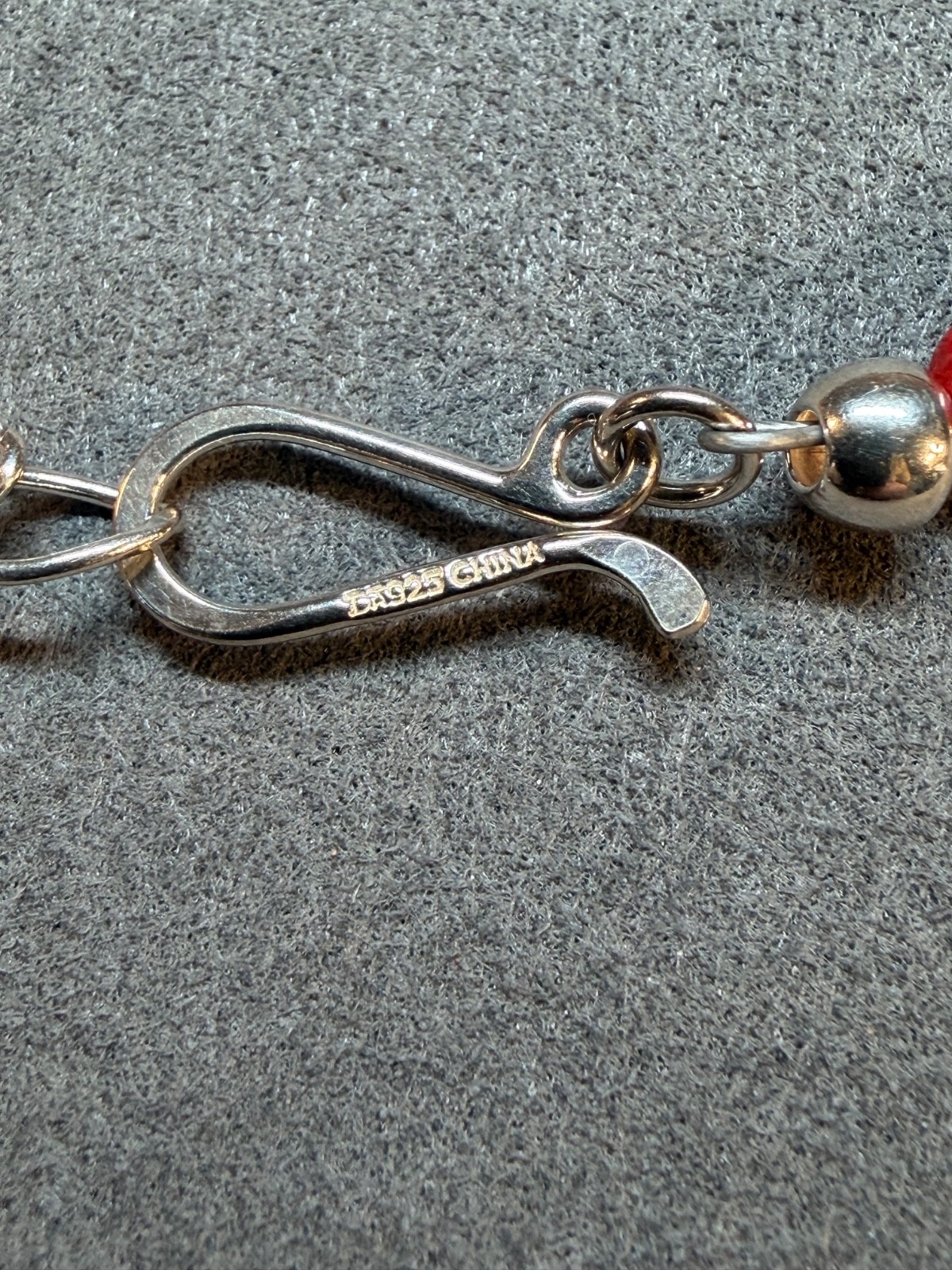JAY KING Colors of Coral Hand Carved Sterling Silver Necklace Red Coral 18-21 in