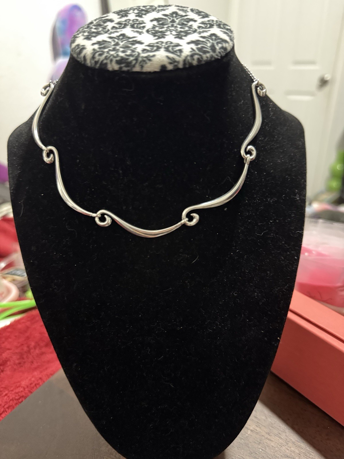 James Avery Very Rare Sterling Silver Tranquil Wave Necklace 16″ Long