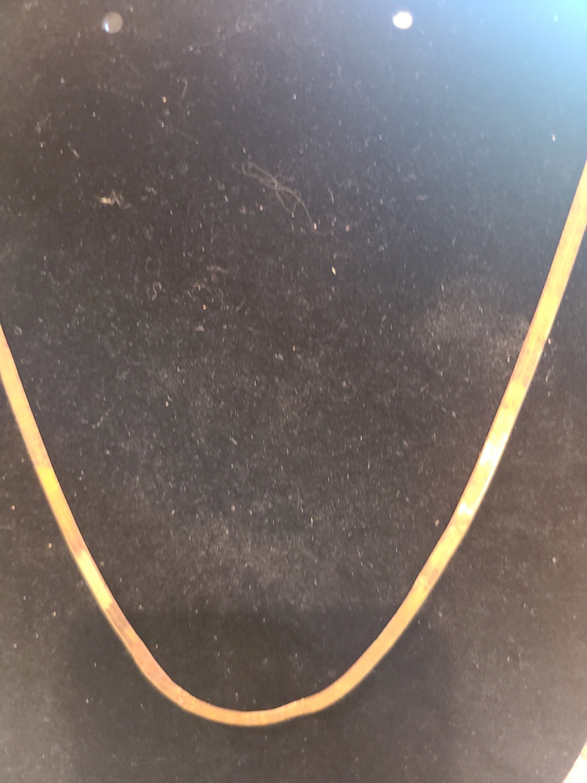 14 Yellow Gold Herringbone necklace 21 in. 6.26 grams. As is.