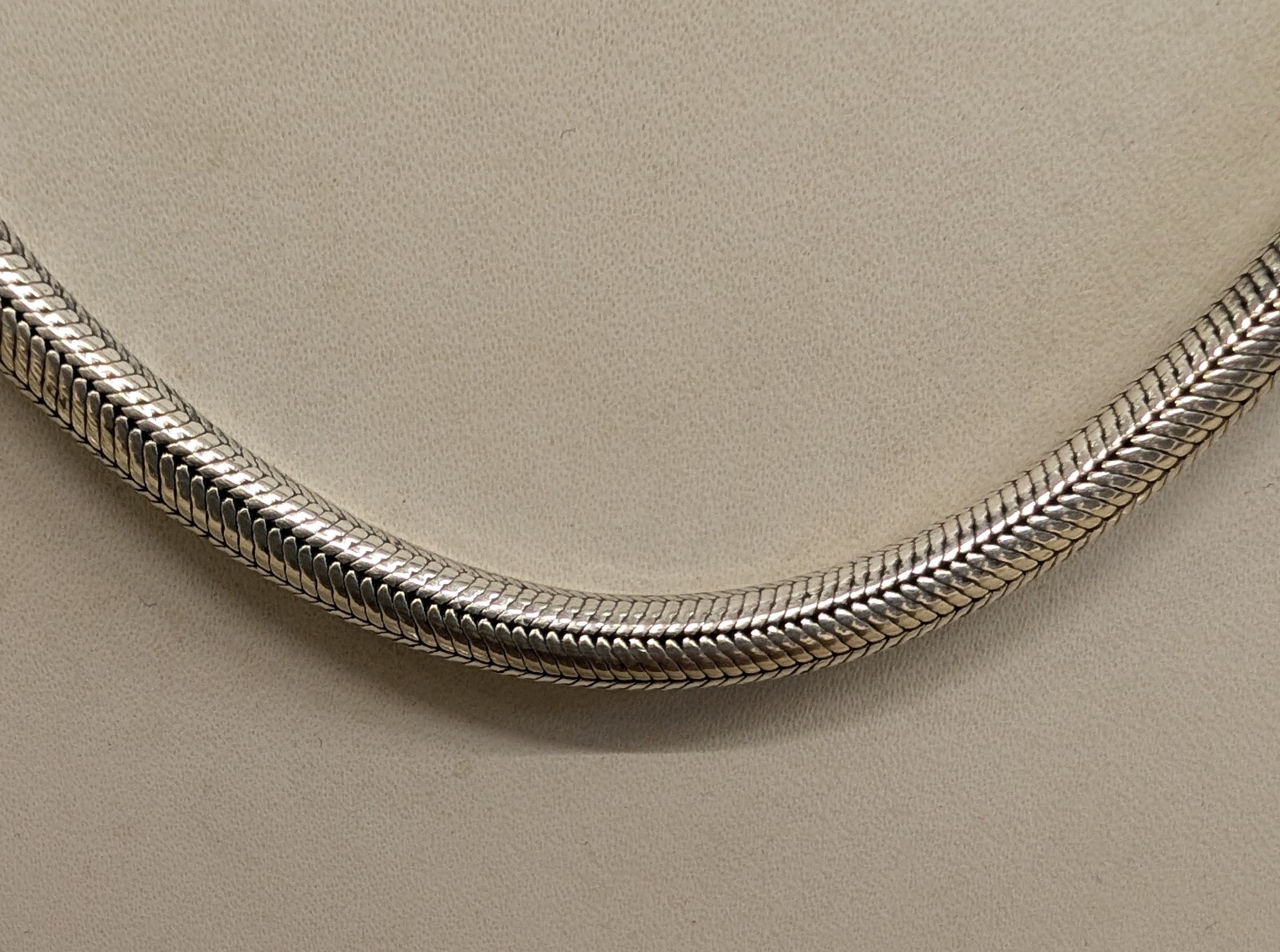 Solid Sterling Silver Round Snake Chain Necklace 5 mm