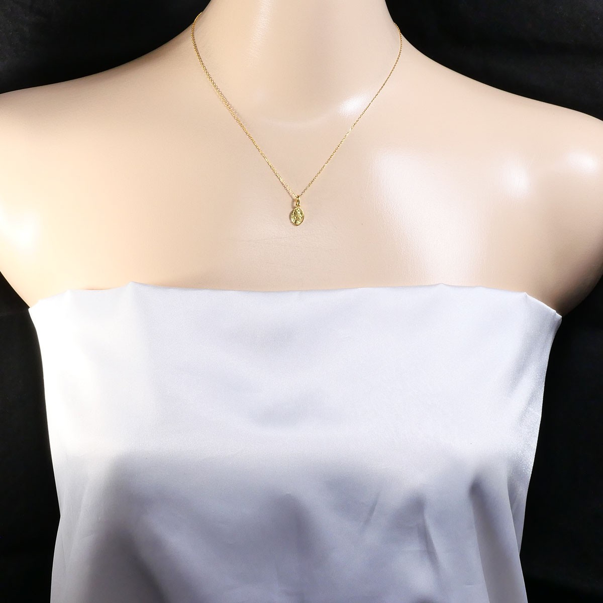 K18 18k gold Necklace 1.5g 40cm Free shipping Used