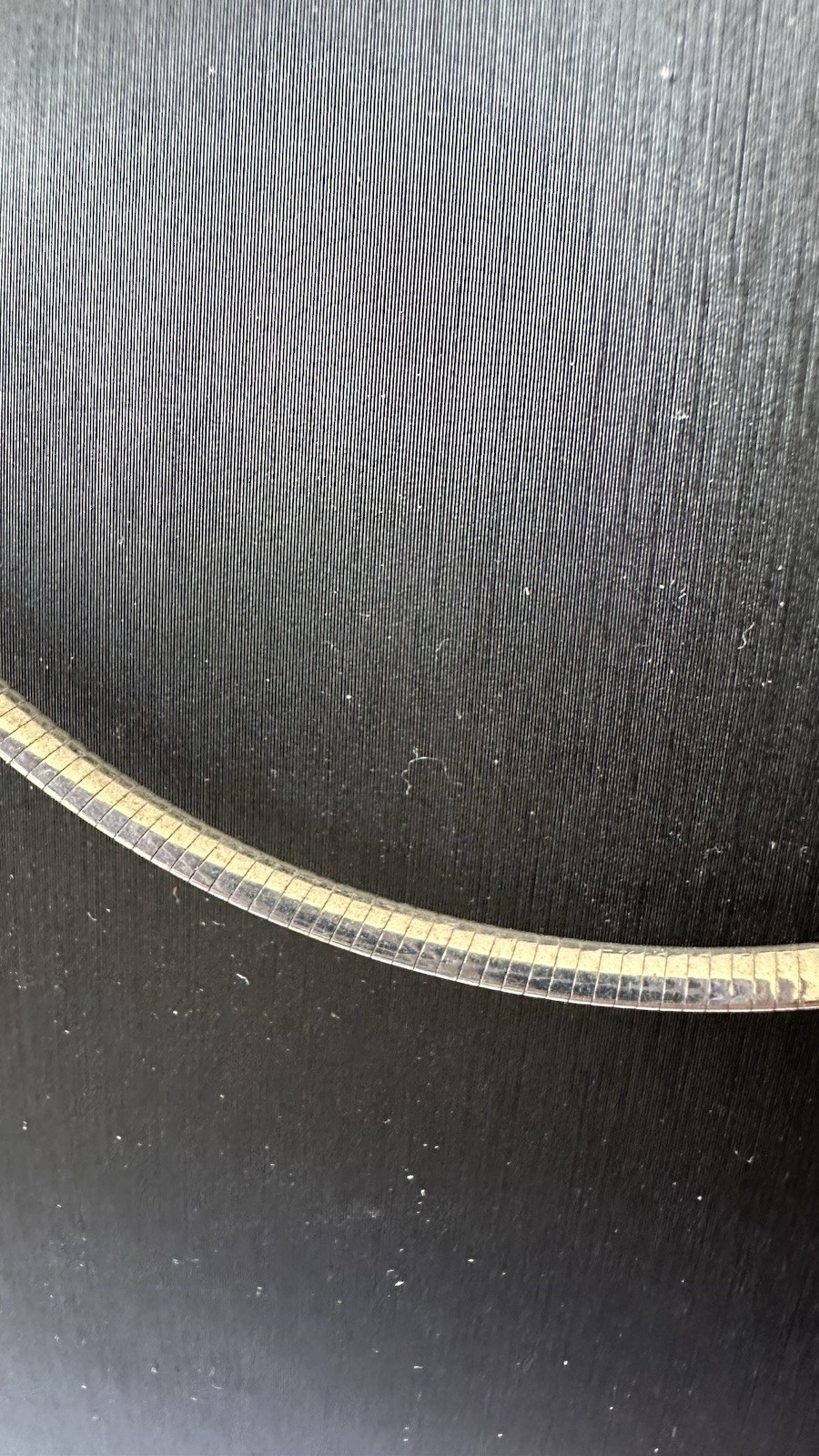 Classic one side Gold, one side silver Herringbone omega Necklace 925