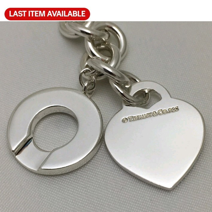 Tiffany & Co. Return to Tiffany Heart Tag Toggle Necklace 16 in .925 Silver