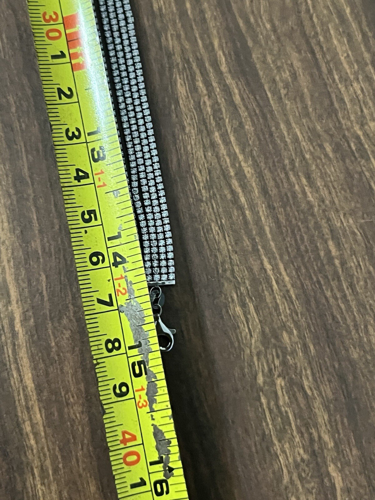 925 Tennis Necklace 5 Strand Choker