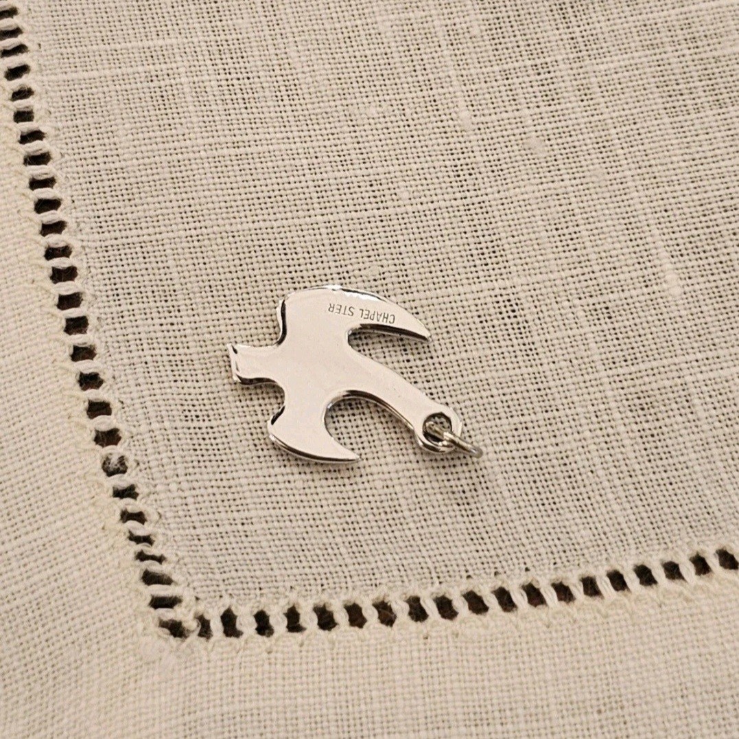Vintage Sterling Silver Holy Spirit Dove Charm Pendant 925 by Chapel