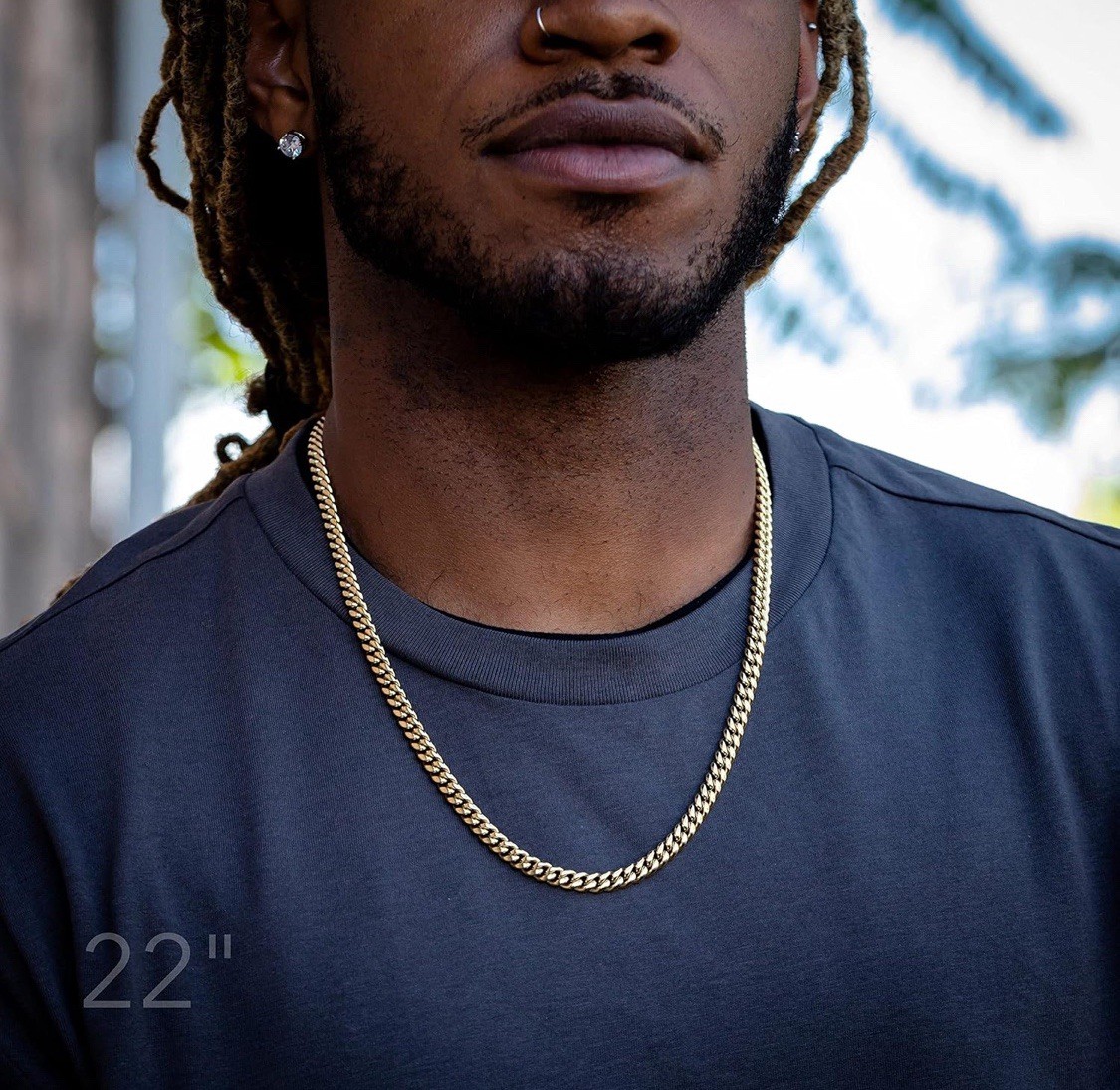 14K GP Cuban Link Chain